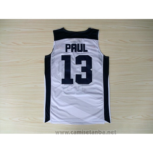 Camiseta USA 2012 Chris Paul #13 Blanco